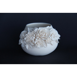 Meaghan Schaefer - Porcelain Flower Bowl